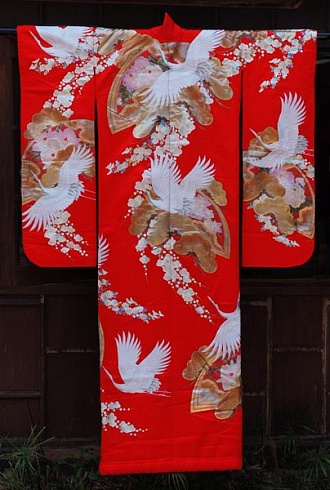 Женское винтажное кимоно "Каору"